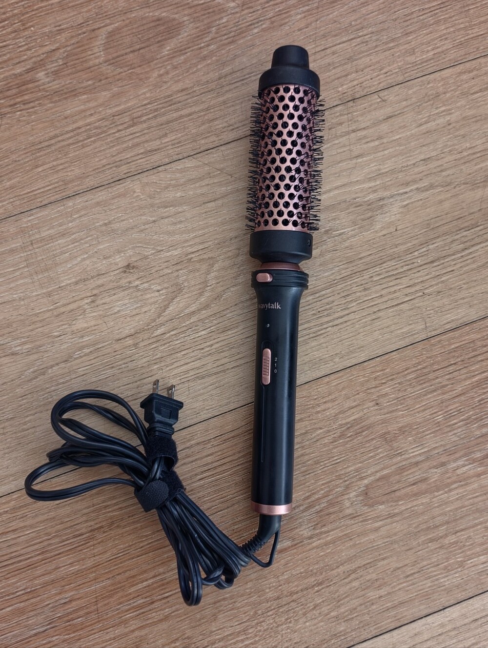 Wavytalk thermal brush black and rose gold
